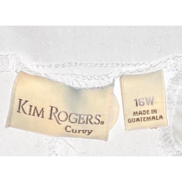 Kim Rogers Curvy Black Pull On Dress Pants Womens Size 16W Stretch Work Career - Picture 3 of 4